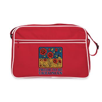 Ukrainian Pride – Blossom Folk - Retro Bag - red/white - Front