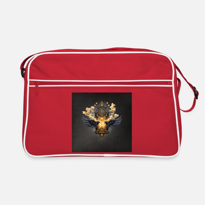 Dark Gold Winged Watch Retro Bag