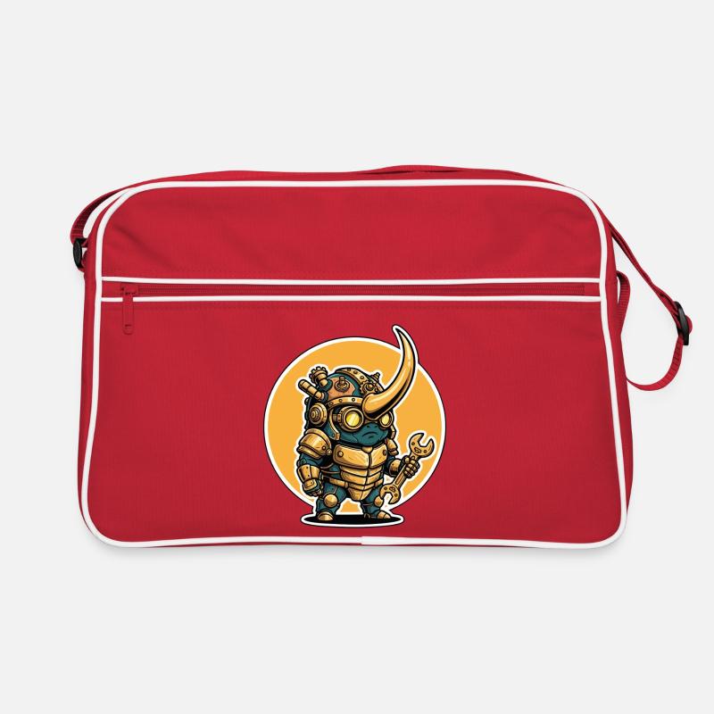 Scarab Rhinoceros Steampunk Engineer Key Retro Bag