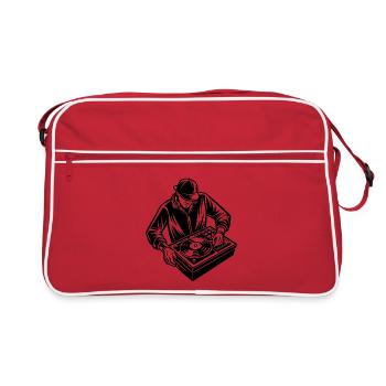 DJ Disc Jockey - Sac Retro - rouge/blanc - Devant