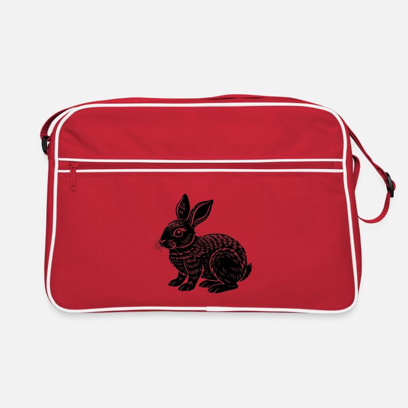 Petit lapin mignon Sac Retro
