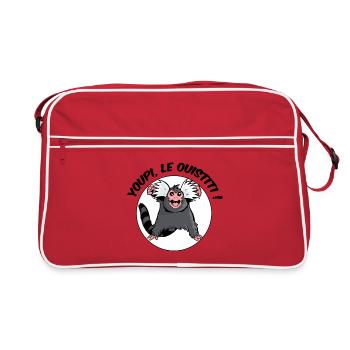 Youpi, le ouistiti ! - Sac Retro - rouge/blanc - Devant