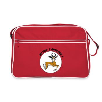 au top, l'Antilope ! - Sac Retro - rouge/blanc - Devant