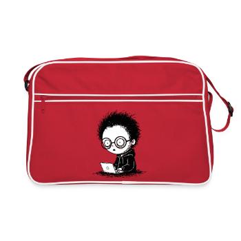 Gamer Laptop Nuit-Blanche Absorption Manga - Sac Retro - rouge/blanc - Devant