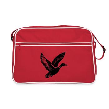 Canard colvert volant - Sac Retro - rouge/blanc - Devant