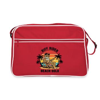 Jaguar Riff Rider Beach Solo Ukulele - Retro Bag - red/white - Front