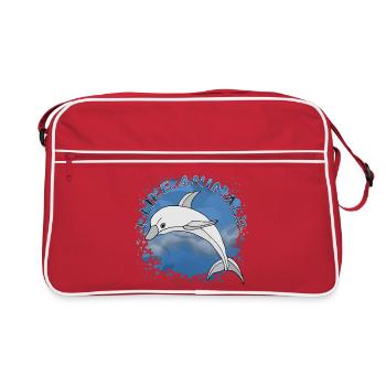 dauphin - Sac Retro - rouge/blanc - Devant