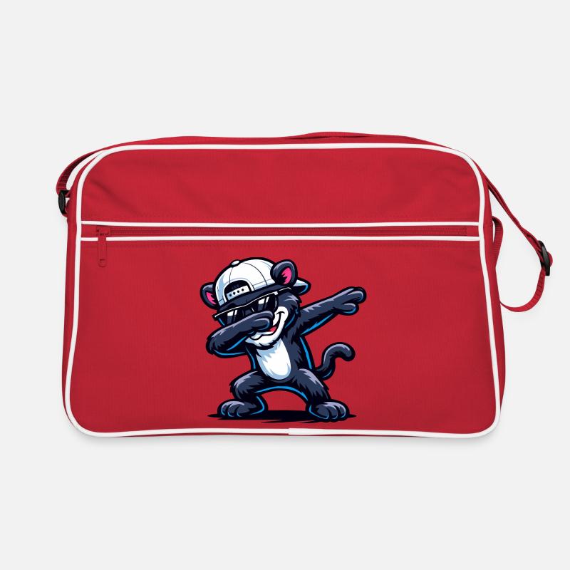 Dabbing Panther Retro Tasche