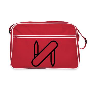 Swiss Army knife - Retro Bag - red/white - Front