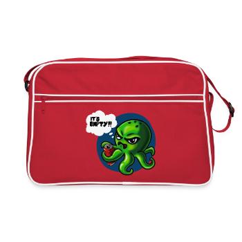 Grumpy Kraken - Sac Retro - rouge/blanc - Devant