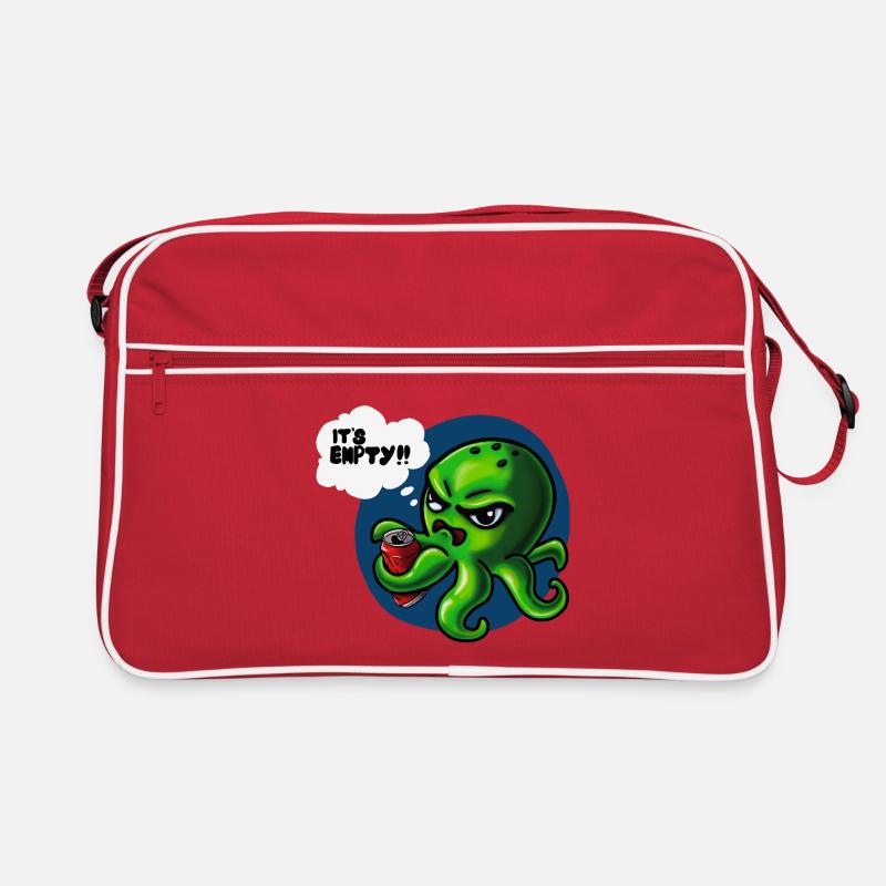 Grumpy Kraken - Sac Retro - rouge/blanc