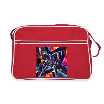 Vortex kaléidoscopique - Sac Retro - rouge/blanc - Devant