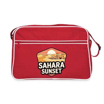 Sahara Sunset Castle - Retro Bag - red/white - Front