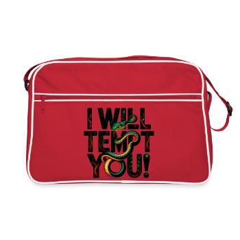 The Tempter Serpent - Retro Bag - red/white - Front