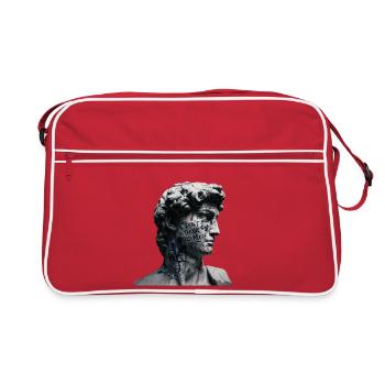 Don't Think Too Much Graffiti-David - Retro Bag - red/white - Front