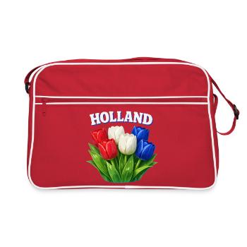 Tulipes Hollandaises Trois Couleurs - Sac Retro - rouge/blanc - Devant