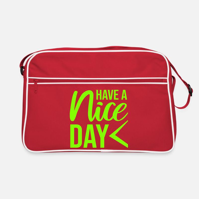 Have A Nice Day Lustig Sarkastischer Spruch Nett Retro Tasche