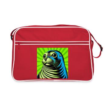 Phoque - Sac Retro - rouge/blanc - Devant