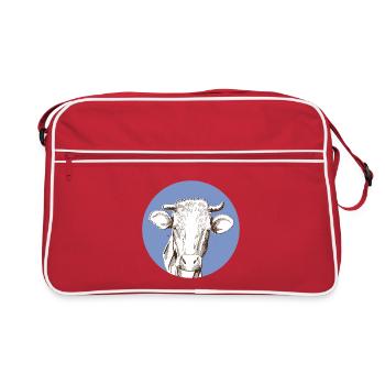 Vache - Sac Retro - rouge/blanc - Devant