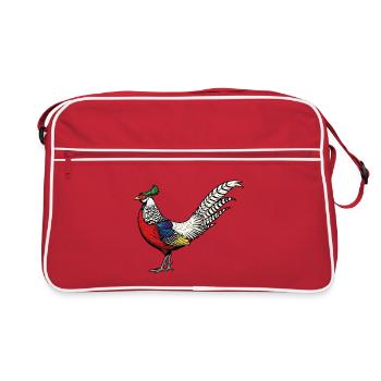 Faisan de Lady Amherst Nature Sauvage Collection - Sac Retro - rouge/blanc - Devant
