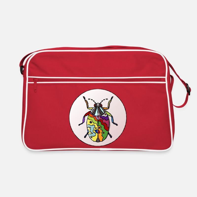 Lebender Regenbogenkäfer Retro Tasche