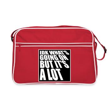 Je ne sais pas ce qui se passe mais c’est vraiment dépassé - Sac Retro - rouge/blanc - Devant