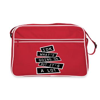 Je ne sais pas ce qui se passe mais c’est vraiment dépassé - Sac Retro - rouge/blanc - Devant