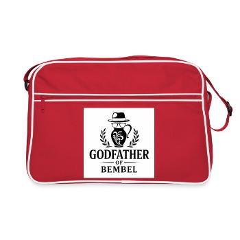 PARRAIN DE BEMBEL - Sac Retro - rouge/blanc - Devant