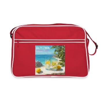 Salty Lemon Beach Magic 87 - Retro Bag - red/white - Front