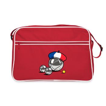 La French Triplette - France pétanque - Sac Retro - rouge/blanc - Devant