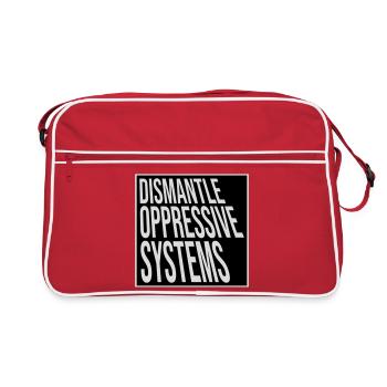 Déclaration d’activisme pour démanteler les systèmes oppressifs - Sac Retro - rouge/blanc - Devant