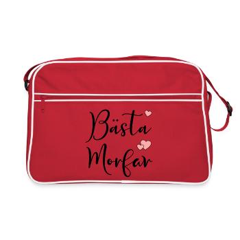 Meilleur grand-père suédois - Sac Retro - rouge/blanc - Devant