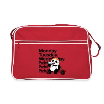 Monday Tuesday Wednesday Padel - Retro Bag - red/white - Front