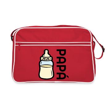Papa espagnol bébé 2026 - Sac Retro - rouge/blanc - Devant