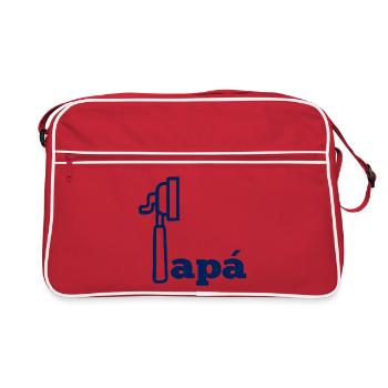 Café Espresso Papa espagnol - Sac Retro - rouge/blanc - Devant