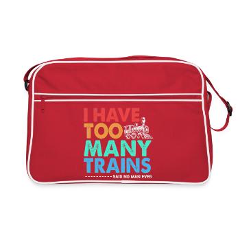 Model Railway Model Making Model Maker - Retro Bag - red/white - Front