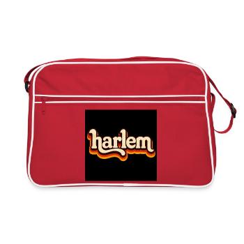 Harlem Retro Logo 70s - Retro Bag - red/white - Front