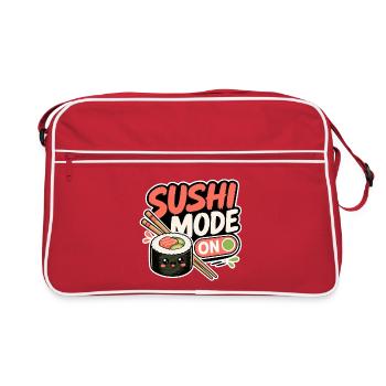 Sushi Mode On - Retro Tasche - Rot/Weiß - Vorne