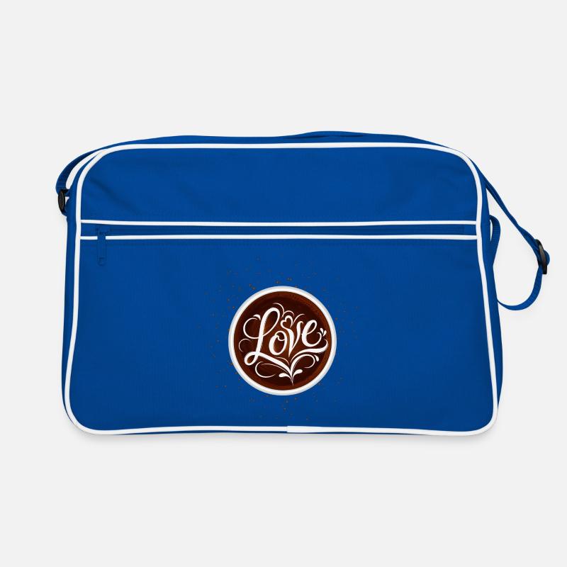 Coffee Love Latte Art Kaffee Design  Retro Tasche