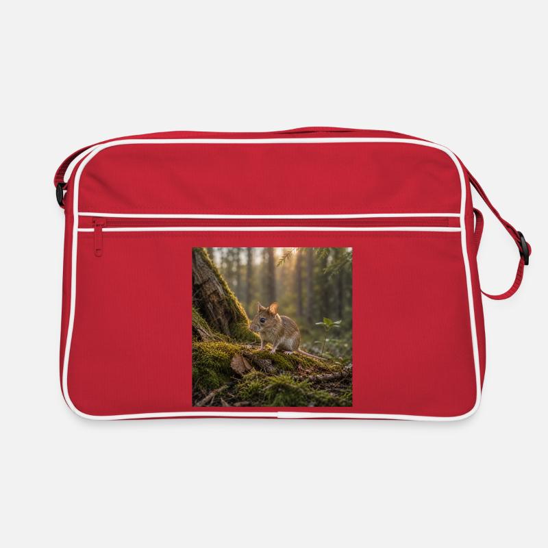 Souris des forêts / souris sous le soleil du soir Sac Retro