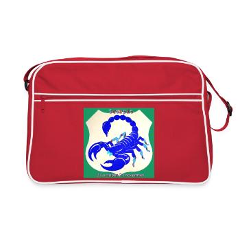 Skorpion - Retro Tasche - Rot/Weiß - Vorne