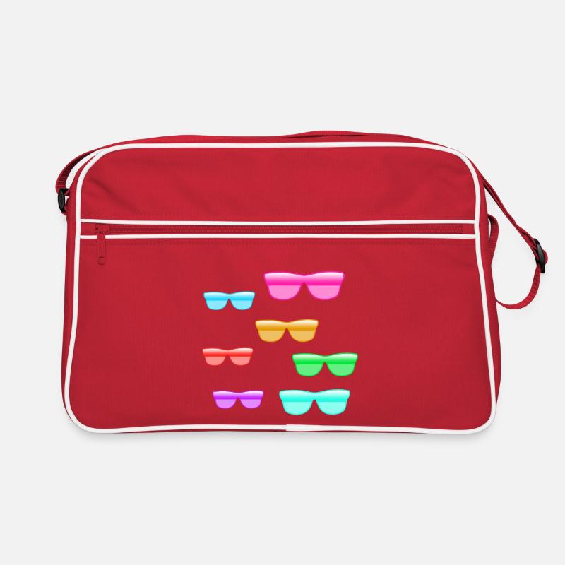 Sonnenbrillen Retro Tasche