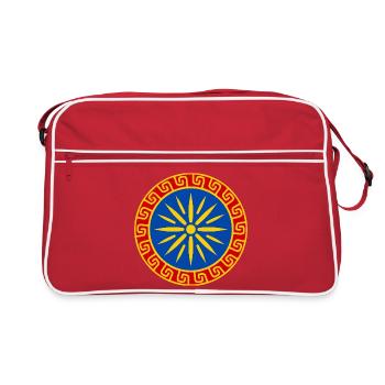 Soleil Bleu Méditerranéen - Sac Retro - rouge/blanc - Devant