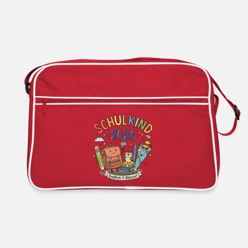 Schulkind 2026 Retro Tasche