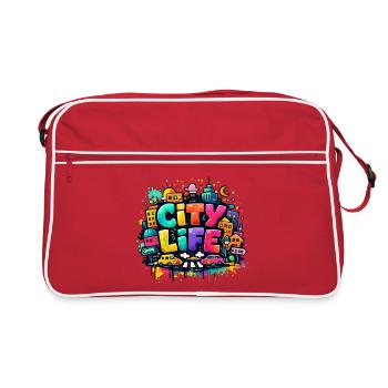 City_Life - Sac Retro - rouge/blanc - Devant