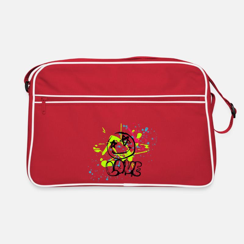 Neon Splatter Chaos Retro Tasche