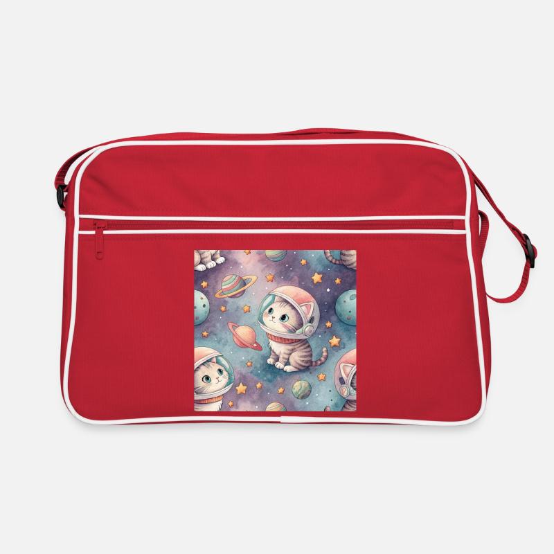 Cosmic Kitten in Orbit Retro Bag