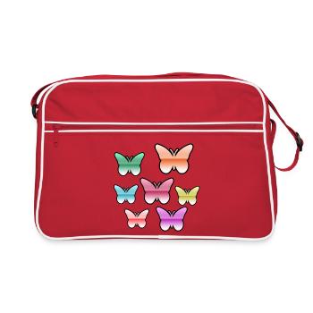 Schnetterlinge - Retro Bag - red/white - Front