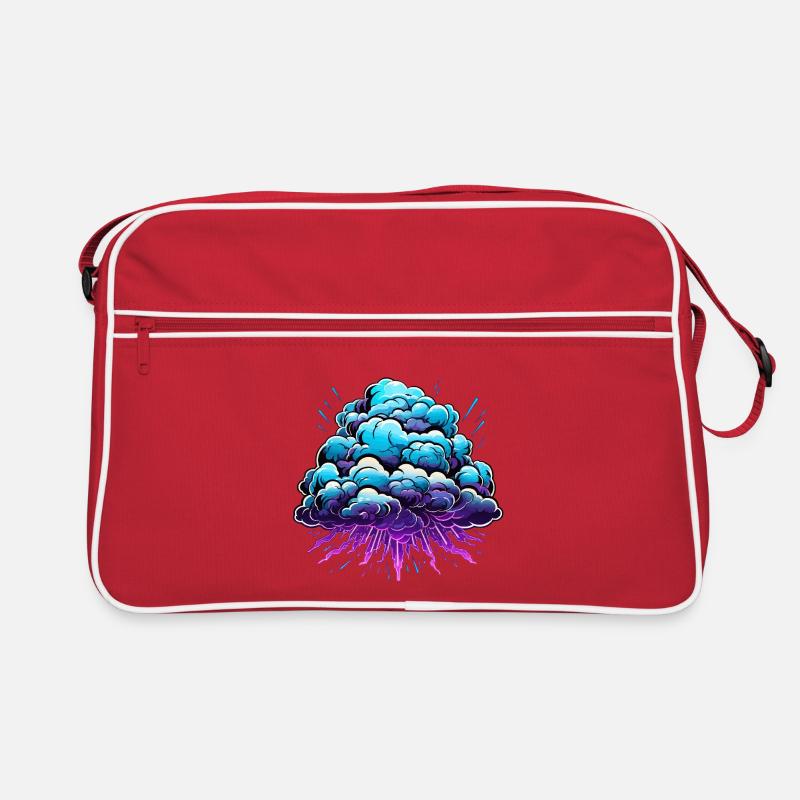Blue Cloud Pop Explosion de néon Sac Retro