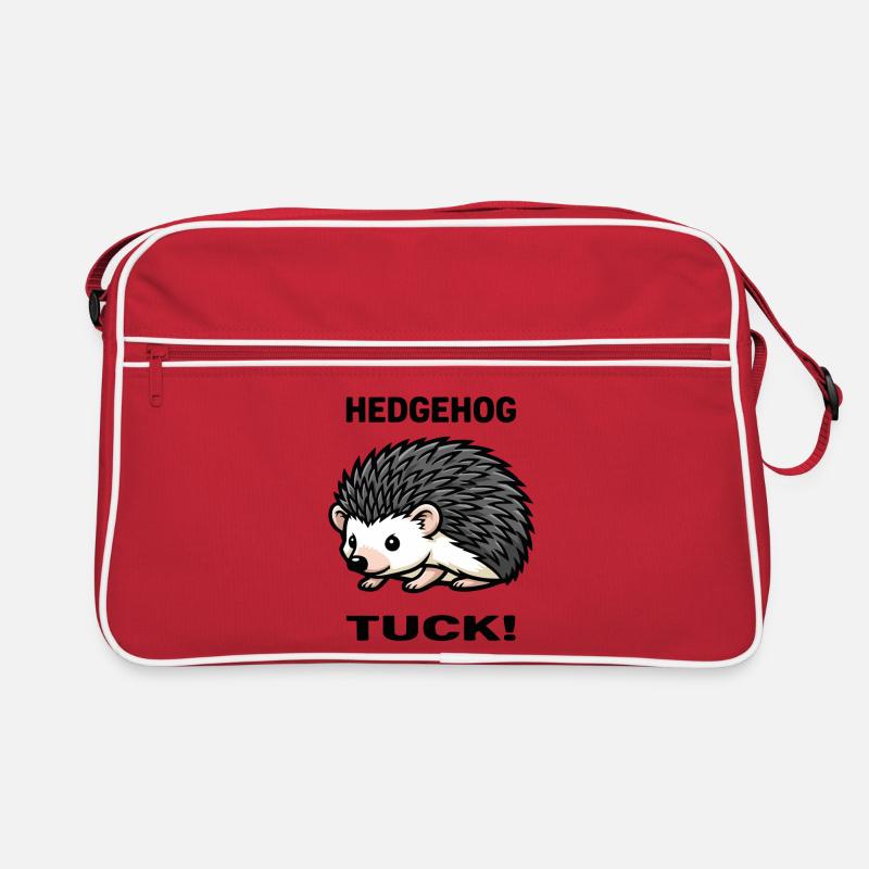 Herisson Tuck Hedgehog Epines Jardin Sac Retro
